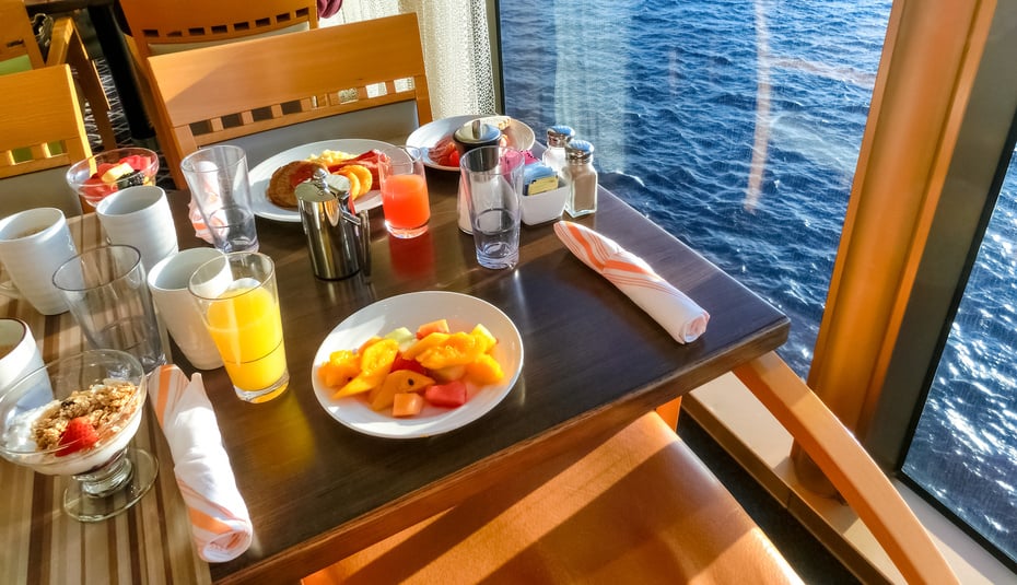 Dining Room Buffet aboard the luxury cruise ship