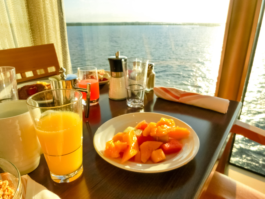 Dining Room Buffet aboard the luxury cruise ship